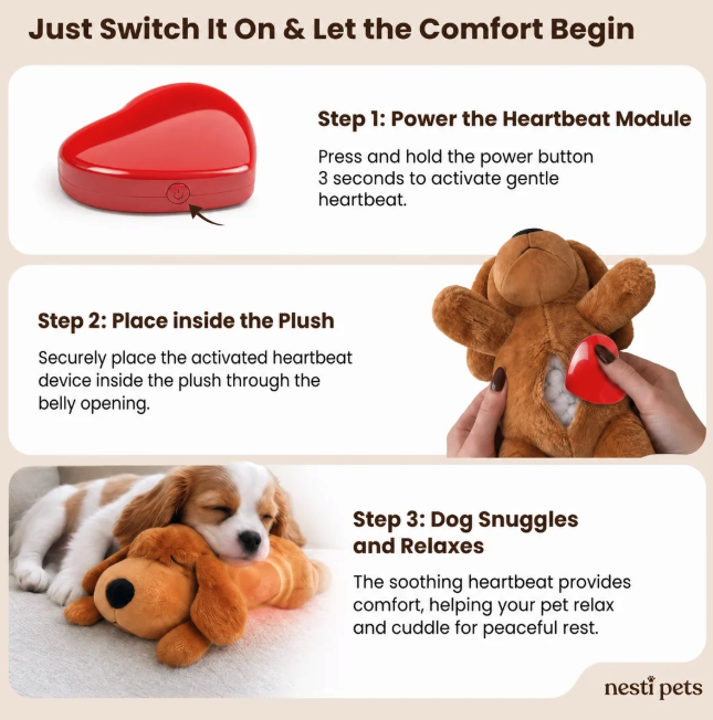 Heartbeat Puppy - Calms Anxiety & Separation Stress