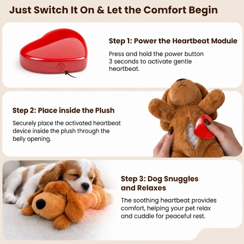 Viral Heartbeat Puppy - Calms Anxiety & Separation Stress